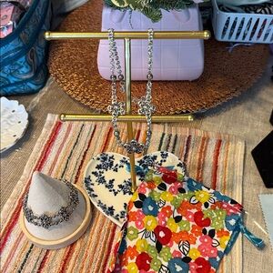 Brighton Silver Floral Jewelry Set